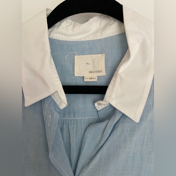 Band of Outsiders blue denim collared shirt M - Picture 2 of 3